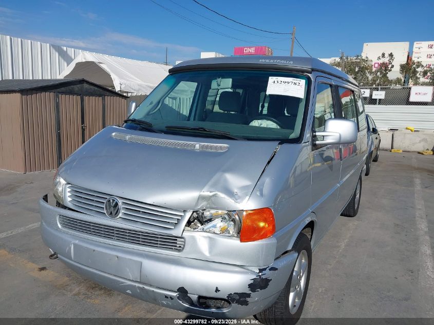 2002 Volkswagen Eurovan Mv VIN: WV2NB47072H007594 Lot: 43299782