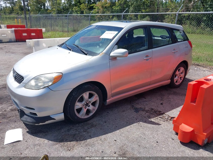 2003 Toyota Matrix Xr grey hatchback gasoline 2T1KR32E63C075577 photo #3