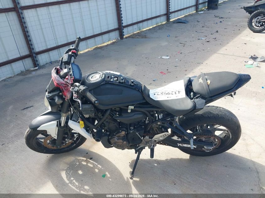 2016 Yamaha Fz07 VIN: JYARM06E1GA007618 Lot: 43299873