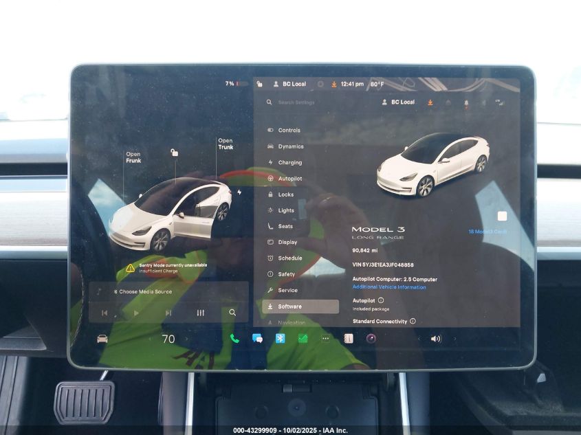 2018 Tesla Model 3 VIN: 5YJ3E1EA3JF048858 Lot: 43299909