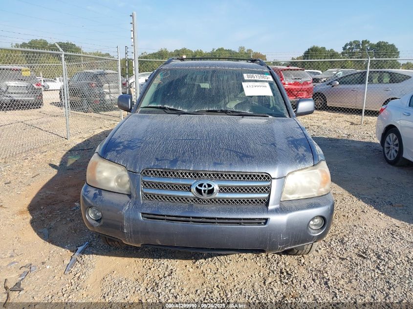 2007 Toyota Highlander Hybrid Limited V6 VIN: JTEEW21A770039911 Lot: 43299990