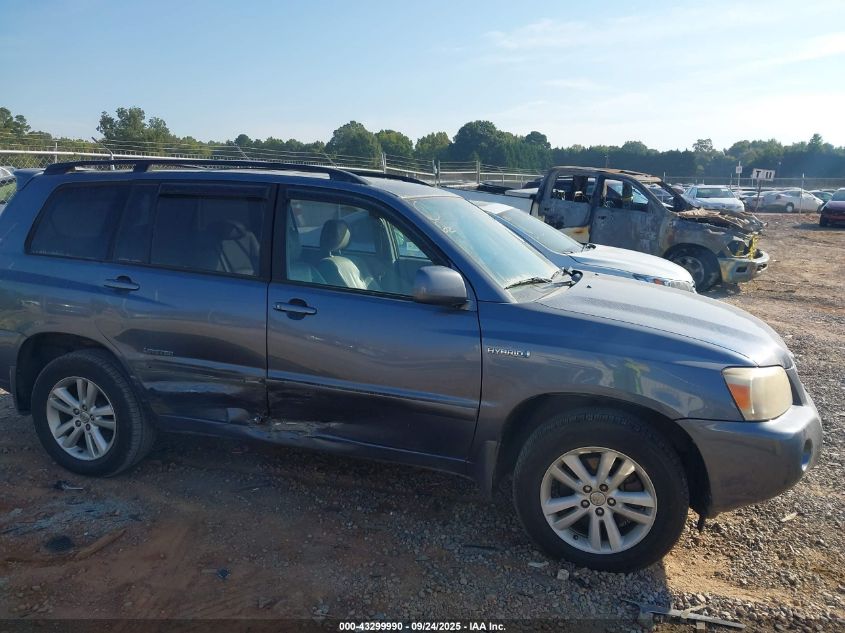 2007 Toyota Highlander Hybrid Limited V6 VIN: JTEEW21A770039911 Lot: 43299990