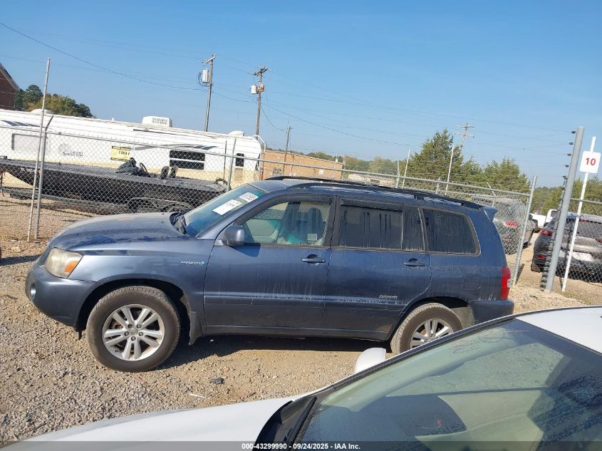 2007 Toyota Highlander Hybrid Limited V6 VIN: JTEEW21A770039911 Lot: 43299990