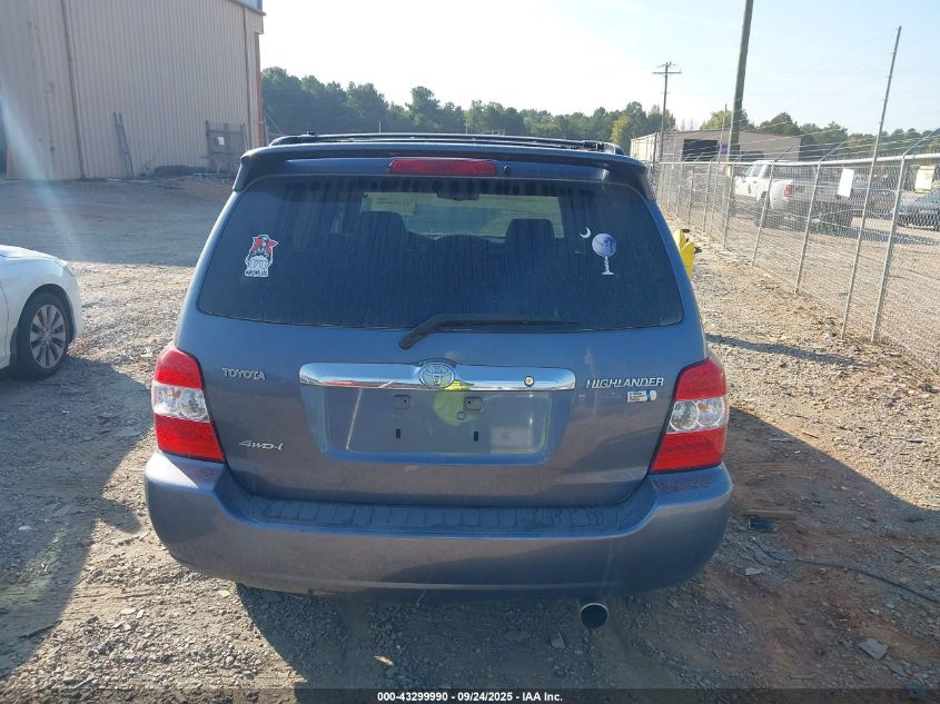 2007 Toyota Highlander Hybrid Limited V6 VIN: JTEEW21A770039911 Lot: 43299990