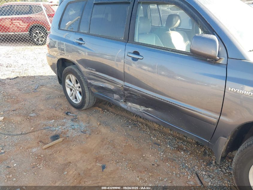 2007 Toyota Highlander Hybrid Limited V6 VIN: JTEEW21A770039911 Lot: 43299990