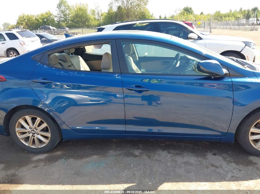 2014 Hyundai Elantra Se VIN: KMHDH4AE5EU111523 Lot: 43300026