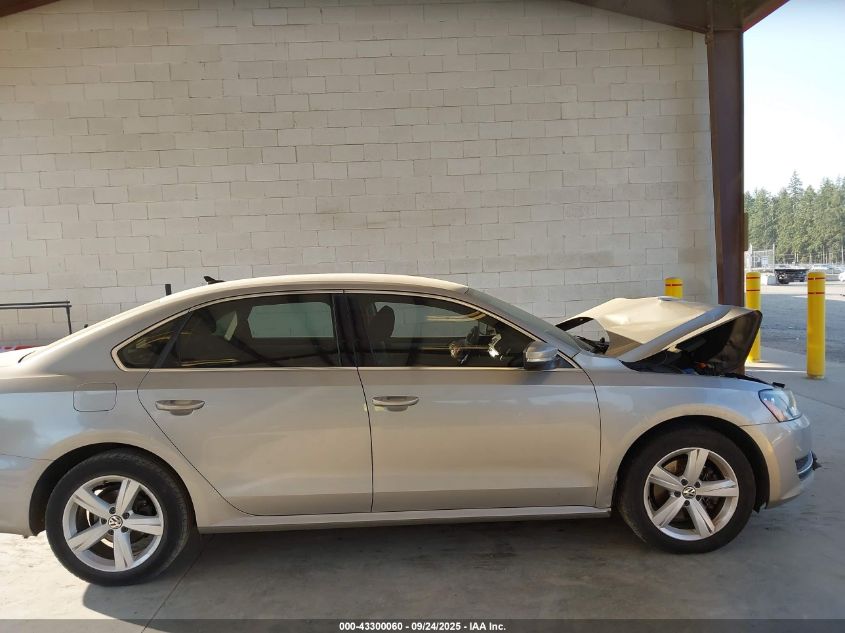 2013 Volkswagen Passat 2.5L Se VIN: 1VWBP7A38DC071860 Lot: 43300060