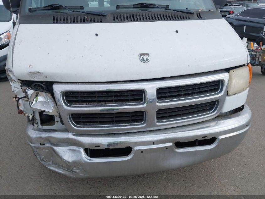 1998 Dodge Ram Van 1500 Commercial/Conversion VIN: 2B6HB11YXWK129334 Lot: 43300132