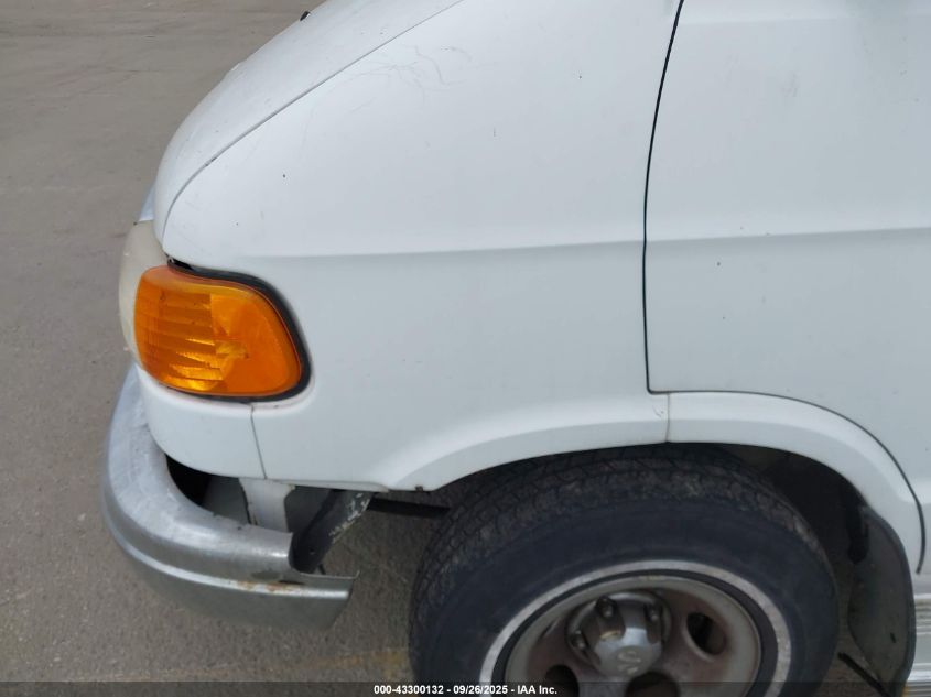 1998 Dodge Ram Van 1500 Commercial/Conversion VIN: 2B6HB11YXWK129334 Lot: 43300132