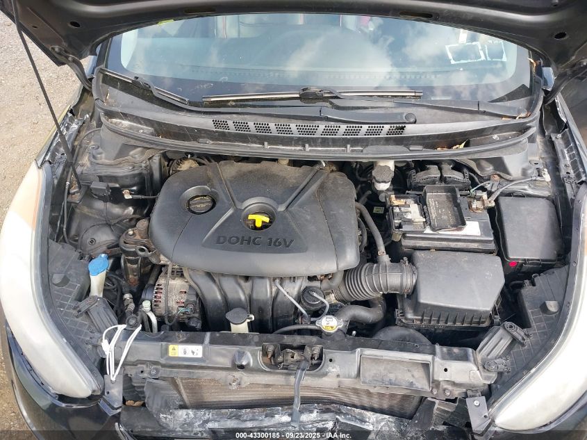 2013 Hyundai Elantra Gls VIN: 5NPDH4AE8DH446000 Lot: 43300185