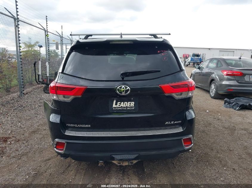 2017 Toyota Highlander Xle VIN: 5TDJZRFH7HS511404 Lot: 43300207