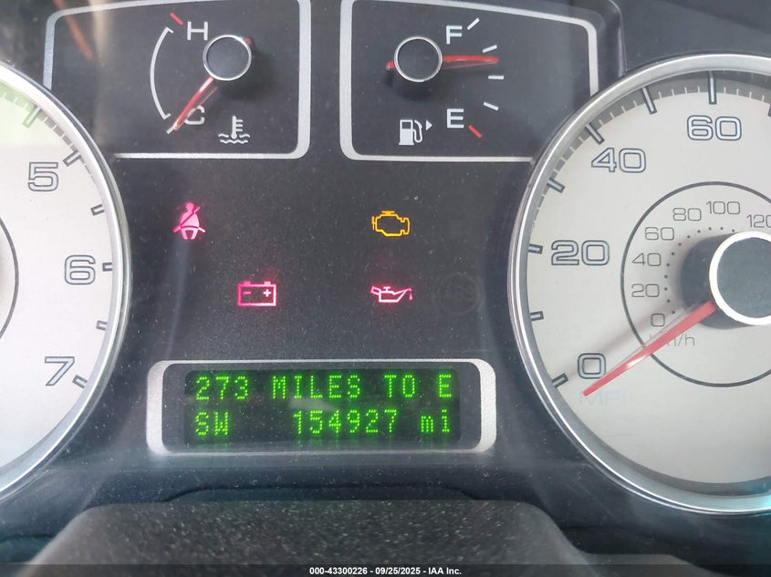 2009 Ford Taurus Limited VIN: 1FAHP25W59G125190 Lot: 43300226