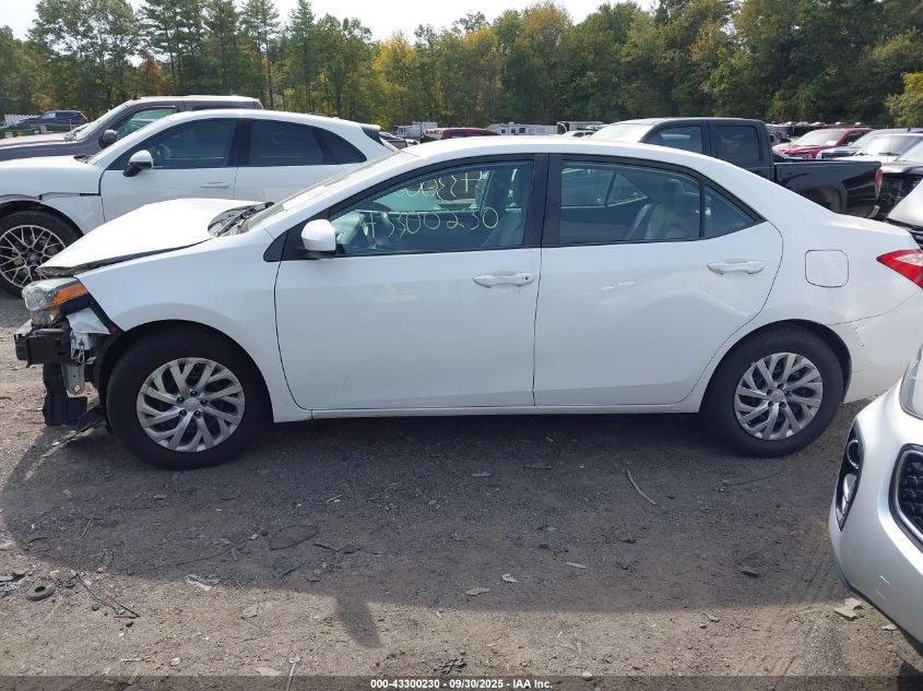 2018 Toyota Corolla Le VIN: 2T1BURHE2JC115000 Lot: 43300230