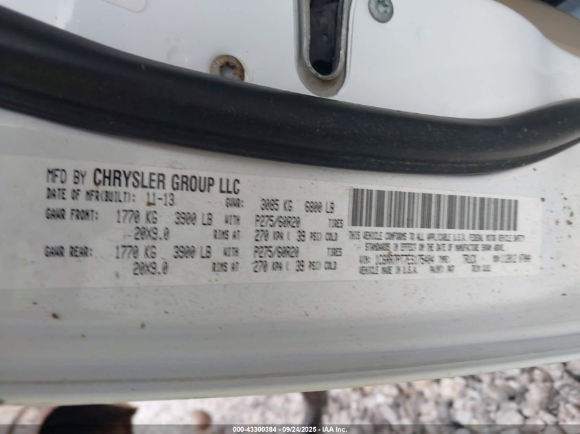 2014 Ram 1500 Longhorn VIN: 1C6RR7PT7ES175404 Lot: 43300384