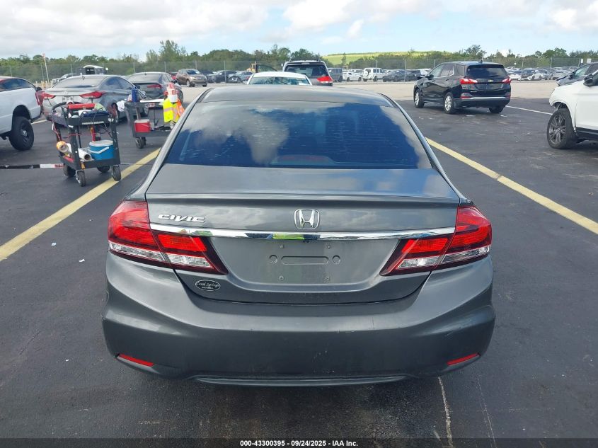 2013 Honda Civic Lx VIN: 19XFB2F5XDE092878 Lot: 43300395