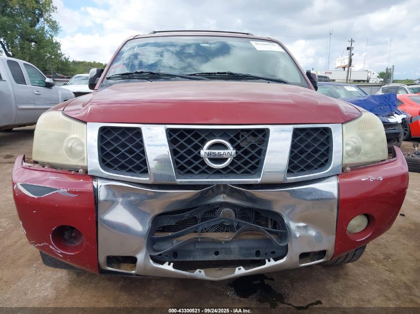 2005 Nissan Armada Le VIN: 5N1AA08A25N712319 Lot: 43300521