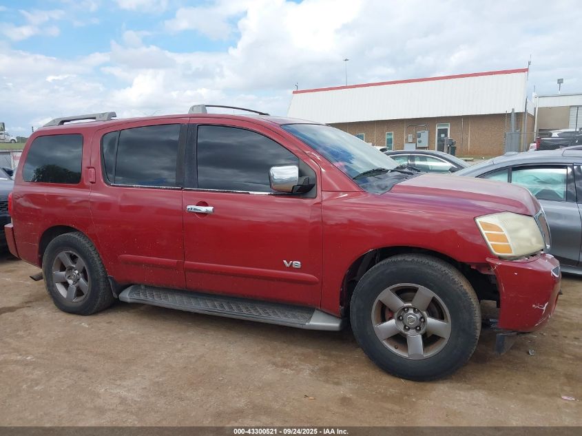 2005 Nissan Armada Le VIN: 5N1AA08A25N712319 Lot: 43300521