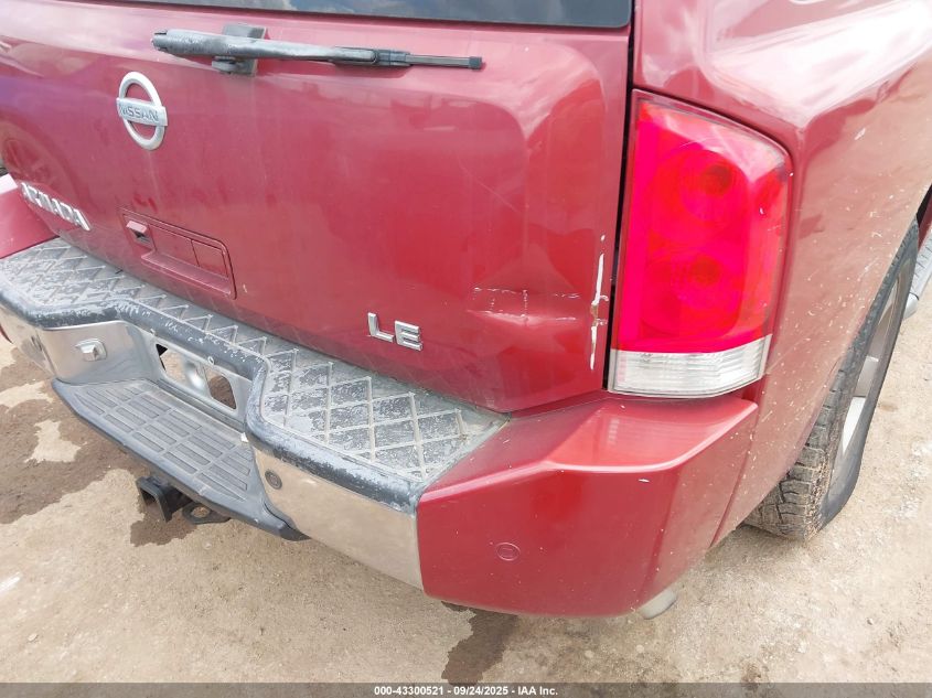 2005 Nissan Armada Le VIN: 5N1AA08A25N712319 Lot: 43300521