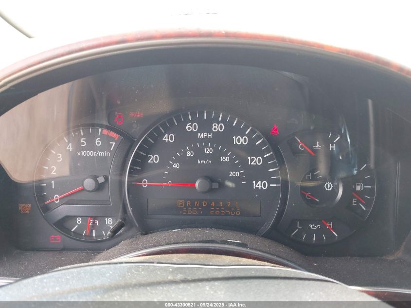 2005 Nissan Armada Le VIN: 5N1AA08A25N712319 Lot: 43300521