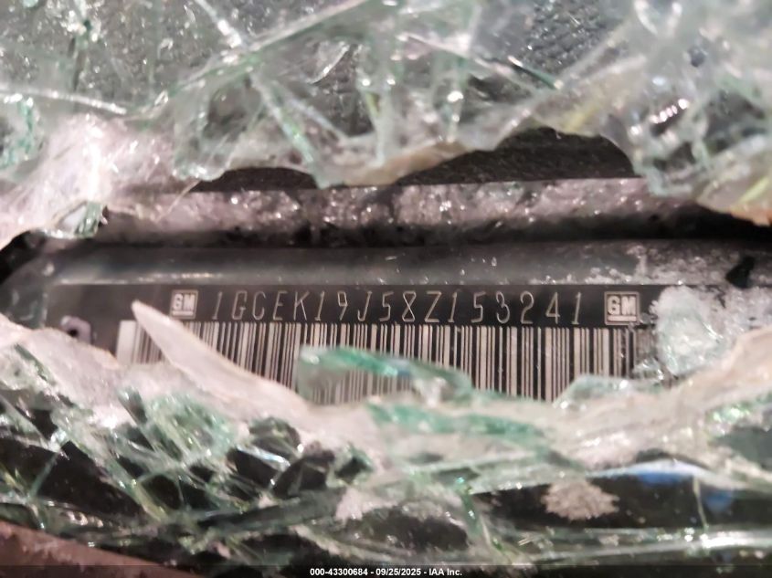 2008 Chevrolet Silverado 1500 Lt1 VIN: 1GCEK19J58Z153241 Lot: 43300684