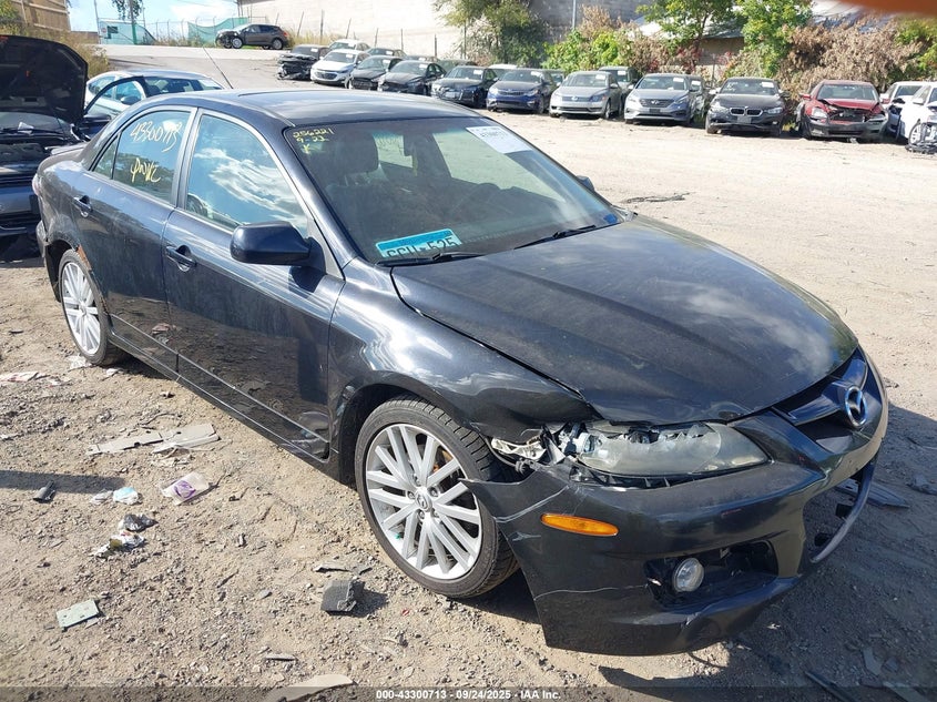2006 Mazda Mazdaspeed6 Grand Touring black sedan gasoline JM1GG12L961102164 photo #1