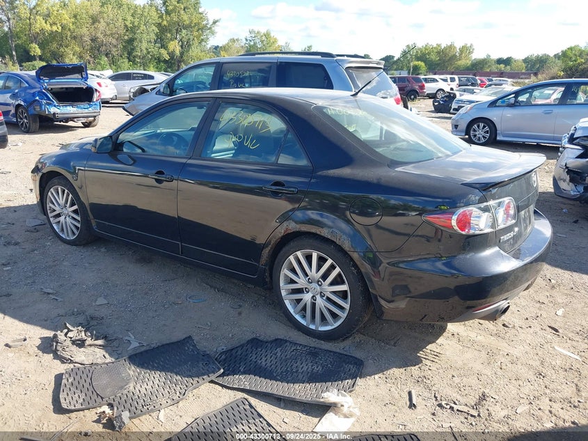 2006 Mazda Mazdaspeed6 Grand Touring black sedan gasoline JM1GG12L961102164 photo #4