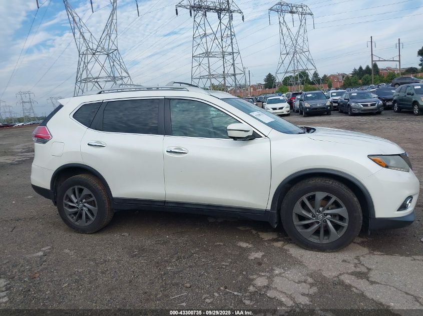 2016 Nissan Rogue Sl VIN: 5N1AT2MV8GC910626 Lot: 43300735