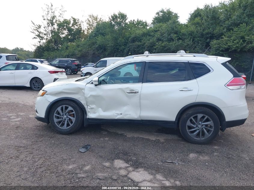 2016 Nissan Rogue Sl VIN: 5N1AT2MV8GC910626 Lot: 43300735