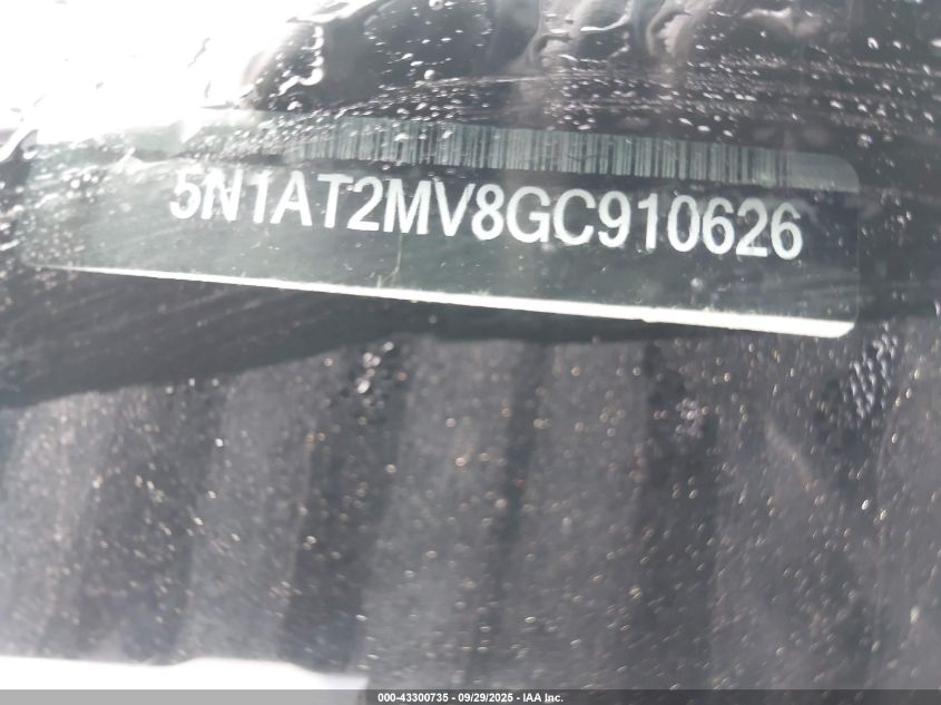2016 Nissan Rogue Sl VIN: 5N1AT2MV8GC910626 Lot: 43300735