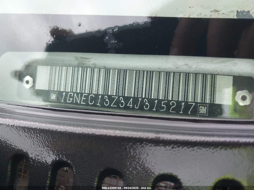 2004 Chevrolet Tahoe Ls VIN: 1GNEC13Z34J315217 Lot: 43300749