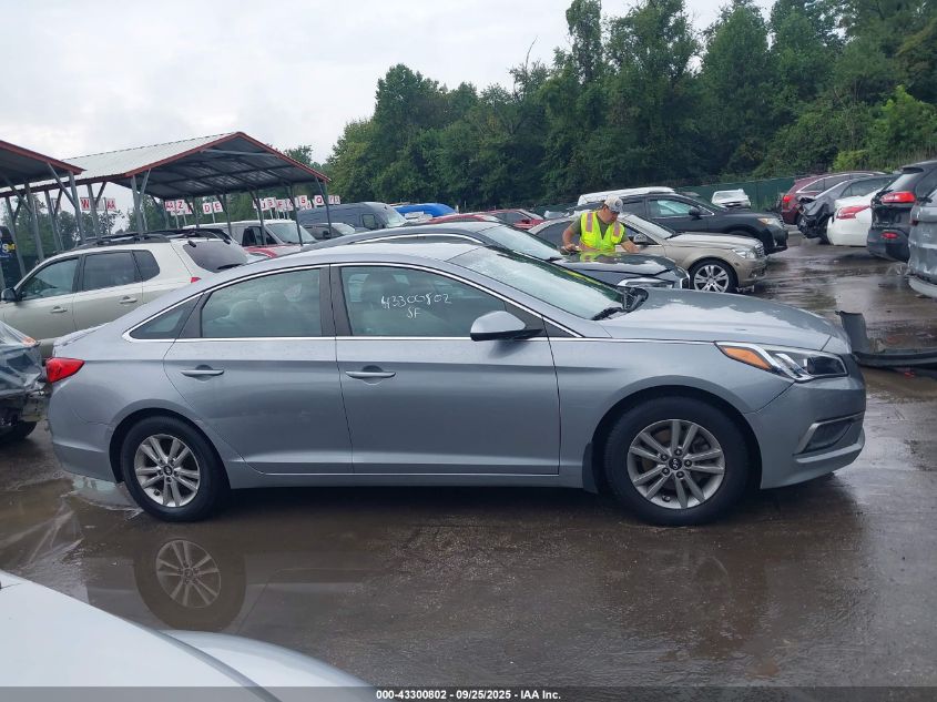 2017 Hyundai Sonata Se VIN: 5NPE24AF2HH504462 Lot: 43300802
