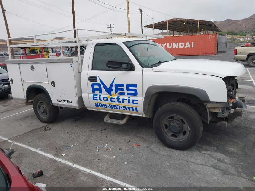 2006 Chevrolet Silverado 2500Hd Work Truck VIN: 1GBHC24U56E200102 Lot: 43300895