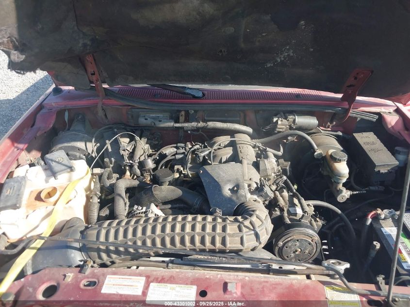 1997 Ford Ranger Splash/Xlt VIN: 1FTCR14X5VPA93449 Lot: 43301002