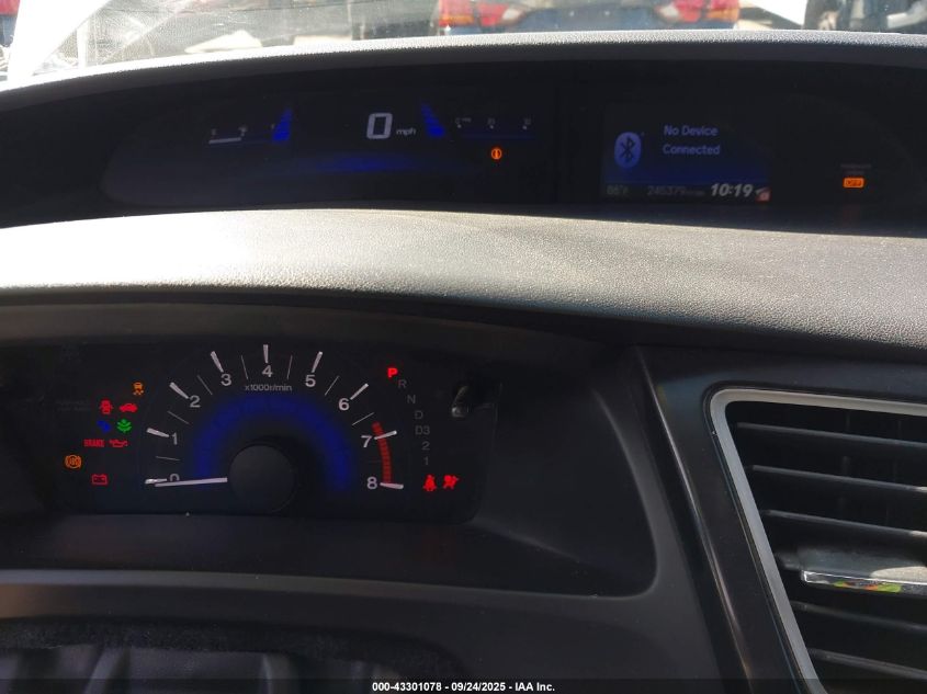 2013 Honda Civic Ex-L VIN: 2HGFG3B01DH501924 Lot: 43301078