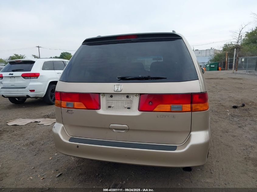 2002 Honda Odyssey Ex VIN: 2HKRL18622H556717 Lot: 43301111