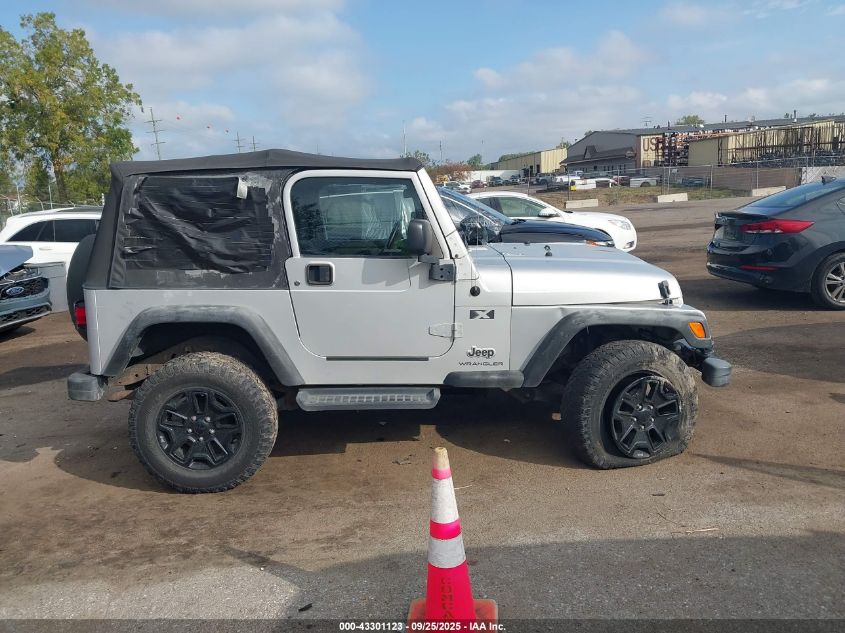 2003 Jeep Wrangler X VIN: 1J4FA39S73P313128 Lot: 43301123