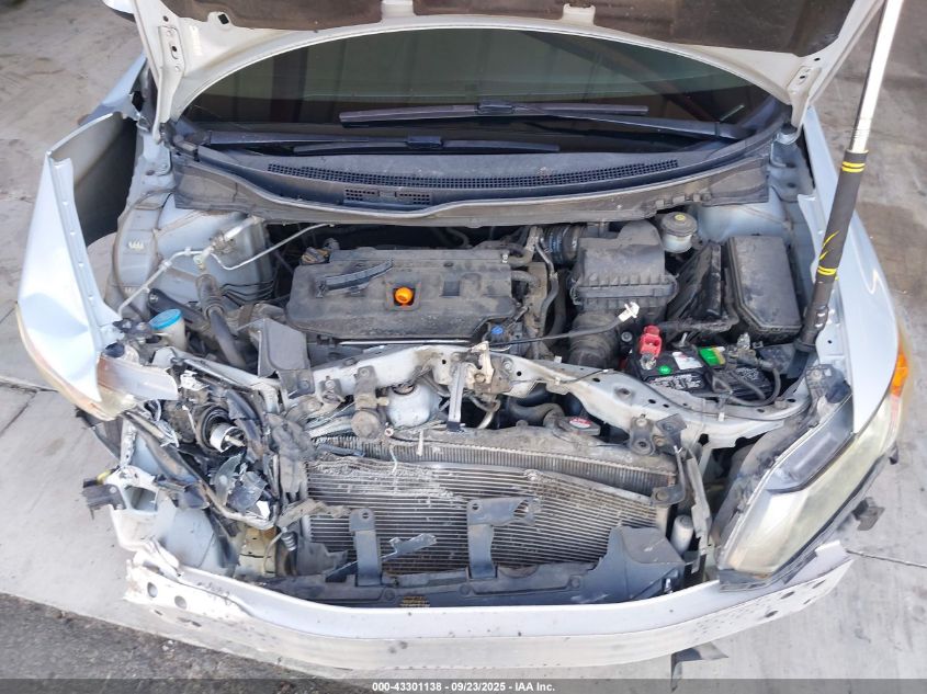 2012 Honda Civic Lx VIN: 2HGFB2F54CH596041 Lot: 43301138