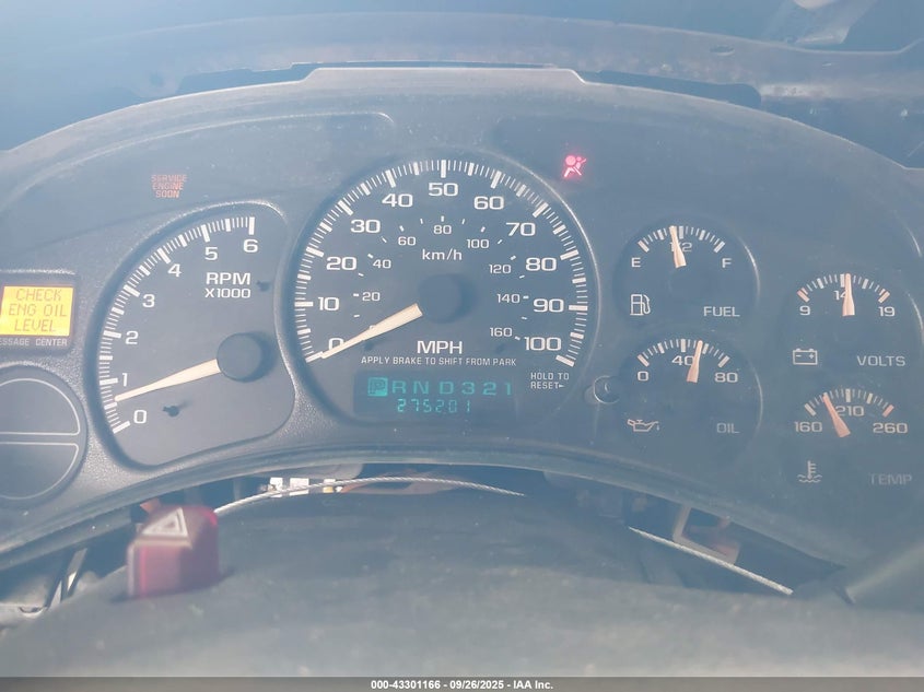 2002 Chevrolet Tahoe Ls VIN: 1GNEK13Z52R161224 Lot: 43301166