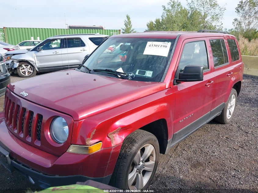 2014 JEEP PATRIOT LATITUDE 1C4NJRFB2ED739208