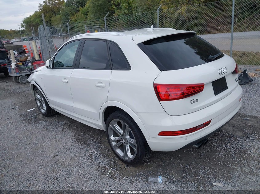 2018 Audi Q3 2.0 2.0t Premium 2.0t Sport Premium White Lot 111043301211 Vin WA1ECCFS4JR009590