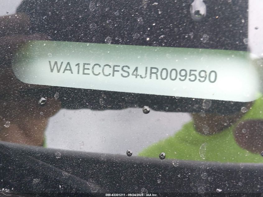 2018 Audi Q3 2.0T Premium/2.0T Sport Premium VIN: WA1ECCFS4JR009590 Lot: 43301211