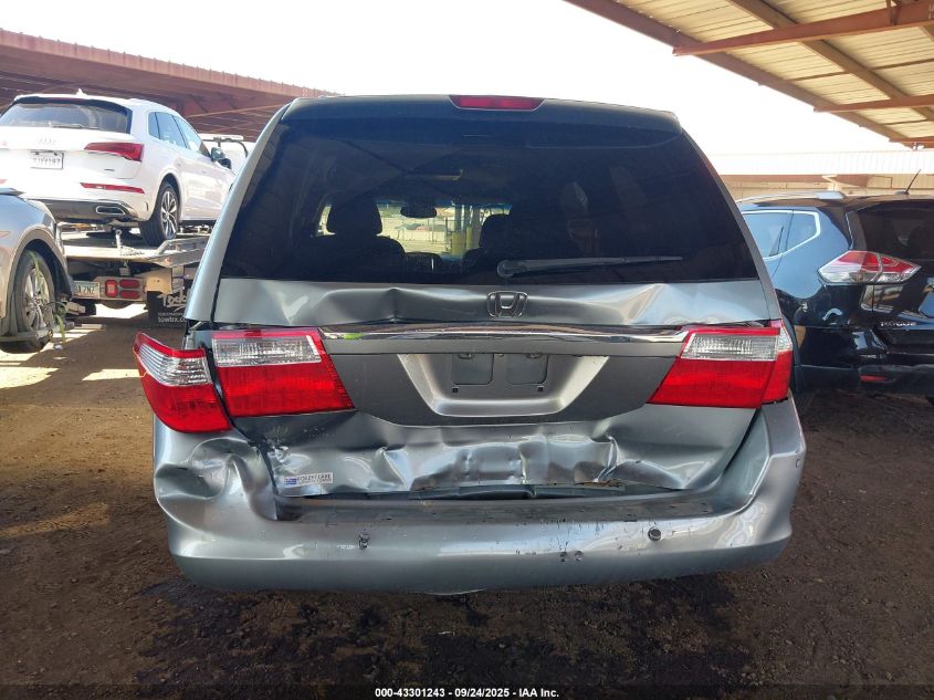 2007 Honda Odyssey Touring VIN: 5FNRL38897B005672 Lot: 43301243