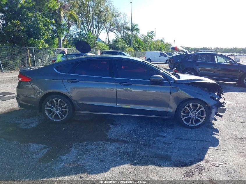 2017 Ford Fusion S VIN: 3FA6P0G7XHR304334 Lot: 43301328