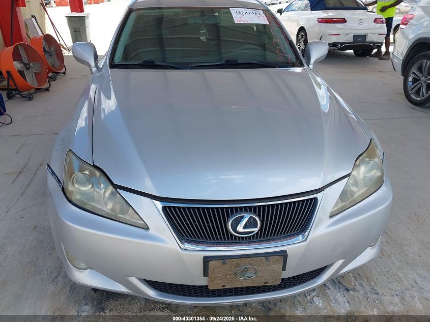 2006 Lexus Is 250 VIN: JTHCK262665007279 Lot: 43301354