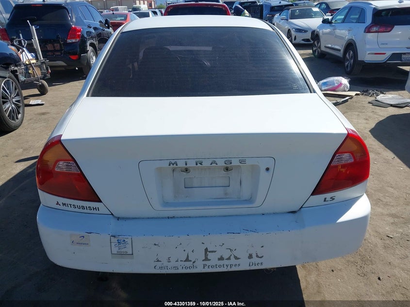2001 Mitsubishi Mirage Ls VIN: JA3AY36C31U016573 Lot: 43301359