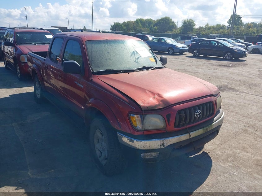 2003 Toyota Tacoma Base V6 red truck gasoline 5TEHN72N03Z292842 photo #1