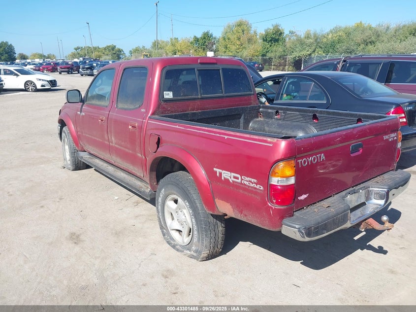 2003 Toyota Tacoma Base V6 red truck gasoline 5TEHN72N03Z292842 photo #4