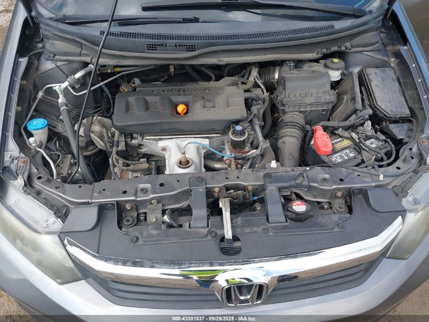 2012 Honda Civic Lx VIN: 19XFB2F53CE312263 Lot: 43301537