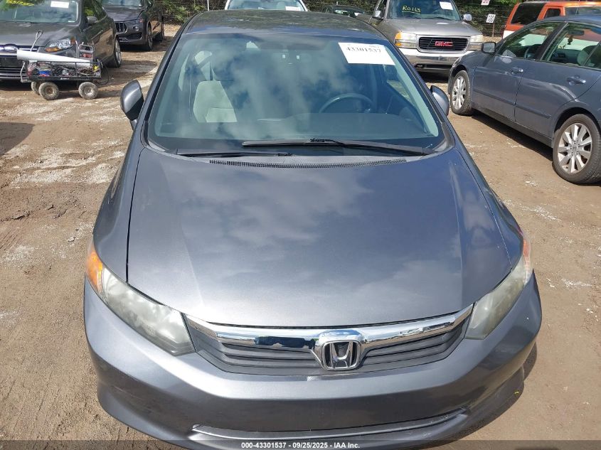 2012 Honda Civic Lx VIN: 19XFB2F53CE312263 Lot: 43301537