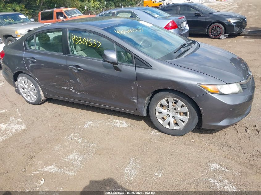 2012 Honda Civic Lx VIN: 19XFB2F53CE312263 Lot: 43301537